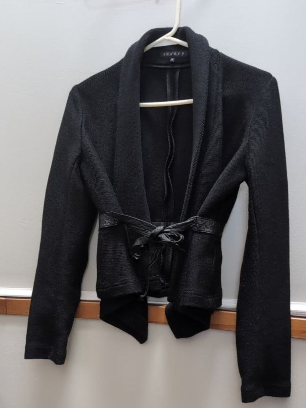 Theory Wool Blend Belted Jacket